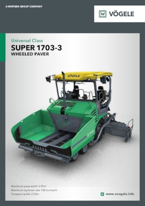 Track-asfalteermachines Vögele Super 1703-3