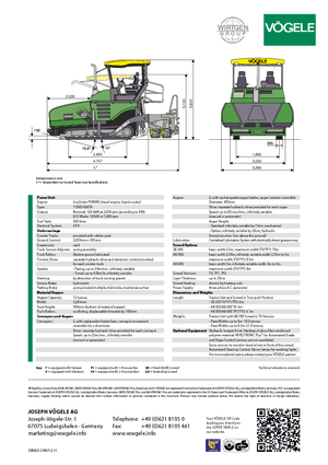 Track-asfalteermachines Vögele Super 1800-2