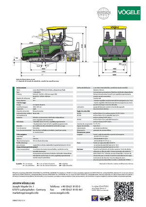 Track-asfalteermachines Vögele Super 1800-2
