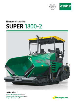 Track-asfalteermachines Vögele Super 1800-2
