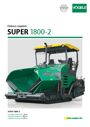 Track-asfalteermachines Vögele Super 1800-2