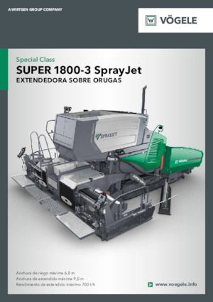 Track-asfalteermachines Vögele Super 1800-3 SprayJet