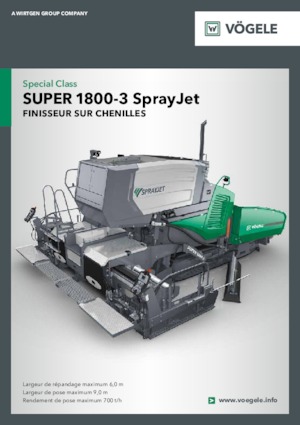Track-asfalteermachines Vögele Super 1800-3 SprayJet