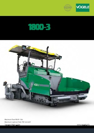 Track-asfalteermachines Vögele SUPER 1800-3