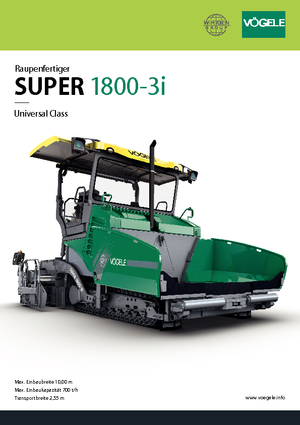 Track-asfalteermachines Vögele Super 1800-3i
