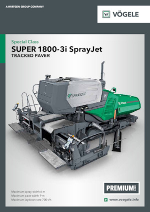 Track-asfalteermachines Vögele Super 1800-3i SprayJet