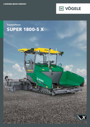 Track-asfalteermachines Vögele SUPER 1800-5 X