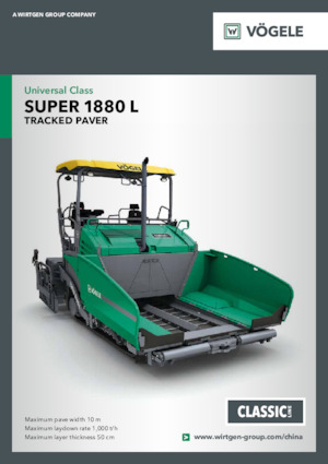 Track-asfalteermachines Vögele SUPER 1880 L