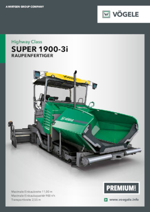 Track-asfalteermachines Vögele Super 1900-3i