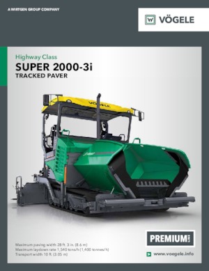 Track-asfalteermachines Vögele Super 2000-3i