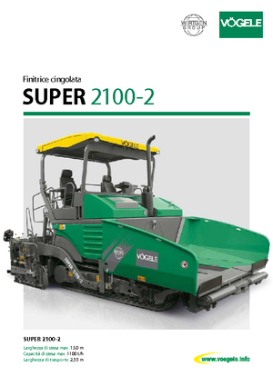 Track-asfalteermachines Vögele Super 2100-2
