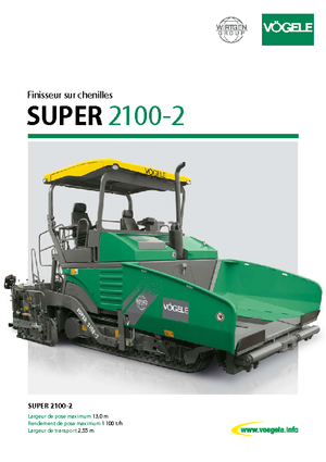 Track-asfalteermachines Vögele Super 2100-2