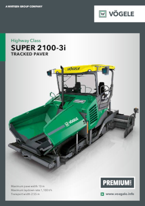 Track-asfalteermachines Vögele Super 2100-3i