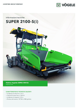Track-asfalteermachines Vögele Super 2100-5i