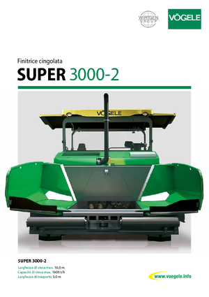 Track-asfalteermachines Vögele Super 3000-2
