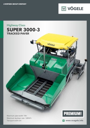 Track-asfalteermachines Vögele Super 3000-3
