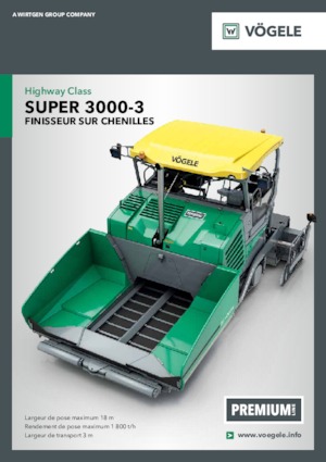 Track-asfalteermachines Vögele Super 3000-3