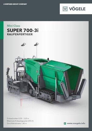 Track-asfalteermachines Vögele Super 700-3i
