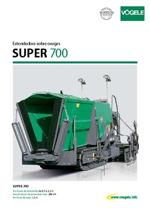 Track-asfalteermachines Vögele Super 700
