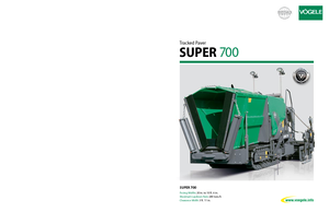 Track-asfalteermachines Vögele Super 700