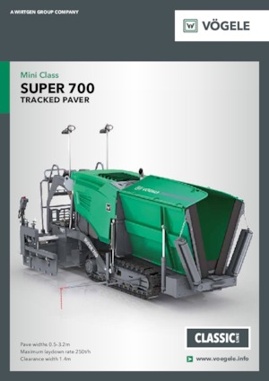 Track-asfalteermachines Vögele Super 700