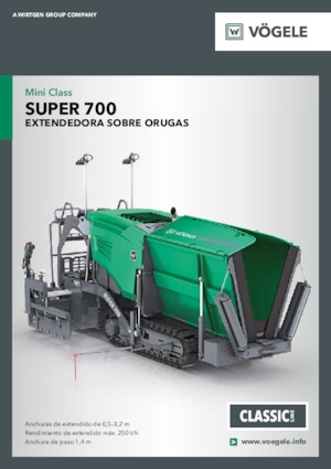 Track-asfalteermachines Vögele Super 700