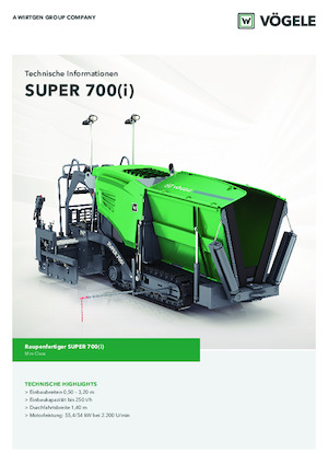 Track-asfalteermachines Vögele Super 700i