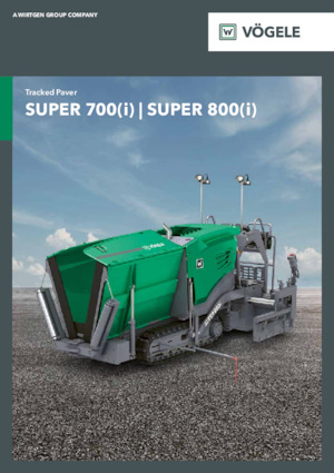Track-asfalteermachines Vögele Super 700i