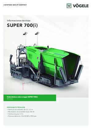 Track-asfalteermachines Vögele Super 700i