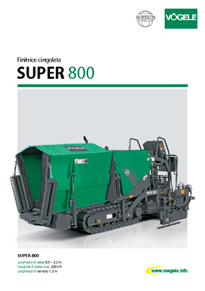 Track-asfalteermachines Vögele Super 800