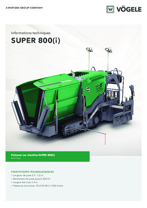 Track-asfalteermachines Vögele Super 800i