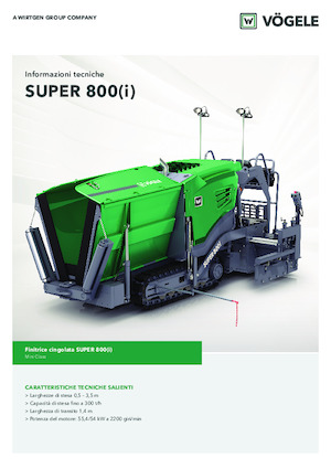 Track-asfalteermachines Vögele Super 800i