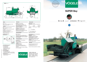Track-asfalteermachines Vögele Super-Boy