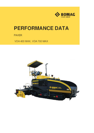 Track-asfalteermachines Bomag VDA 400 MAX