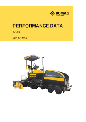 Track-asfalteermachines Bomag VDA 421 MAX