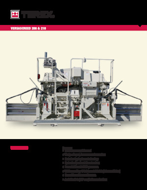 Track-asfalteermachines Terex VersaScreed 208