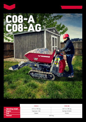 Rupsdumpers Yanmar C08-A HI TIP 