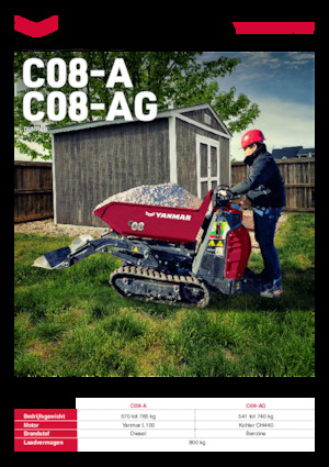 Rupsdumpers Yanmar C08-A HI TIP 