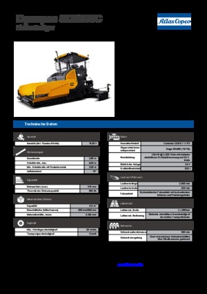 Track-asfalteermachines Dynapac SD 2500 C
