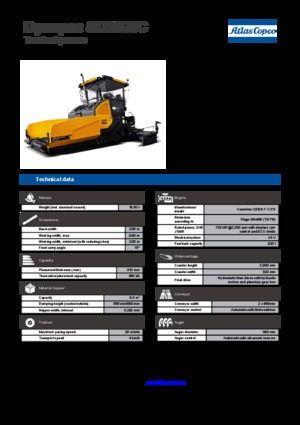 Track-asfalteermachines Dynapac SD 2500 C