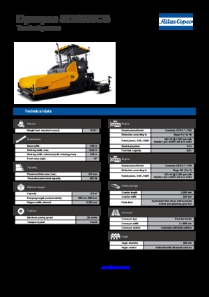 Track-asfalteermachines Dynapac SD 2500 CS