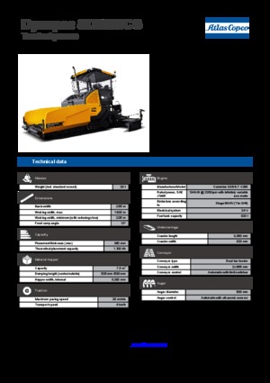 Track-asfalteermachines Dynapac SD 2550 CS
