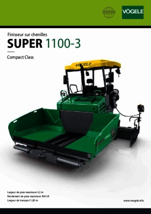 Track-asfalteermachines Vögele Super 1100-3