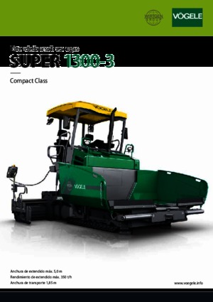 Track-asfalteermachines Vögele Super 1300-3