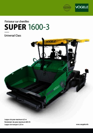 Track-asfalteermachines Vögele Super 1600-3