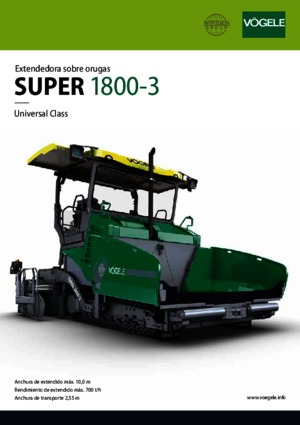 Track-asfalteermachines Vögele Super 1800-3