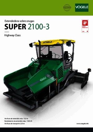 Track-asfalteermachines Vögele Super 2100-3