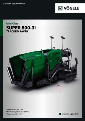Track-asfalteermachines Vögele Super 800-3i