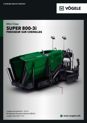 Track-asfalteermachines Vögele Super 800-3i