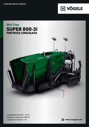 Track-asfalteermachines Vögele Super 800-3i
